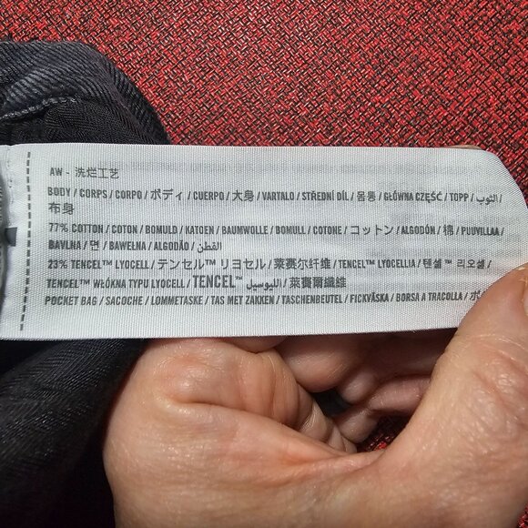 Abercrombie & Fitch The Wide Leg High Rise Jeans 27 Washed Black Casual Relaxed - Picture 5 of 9